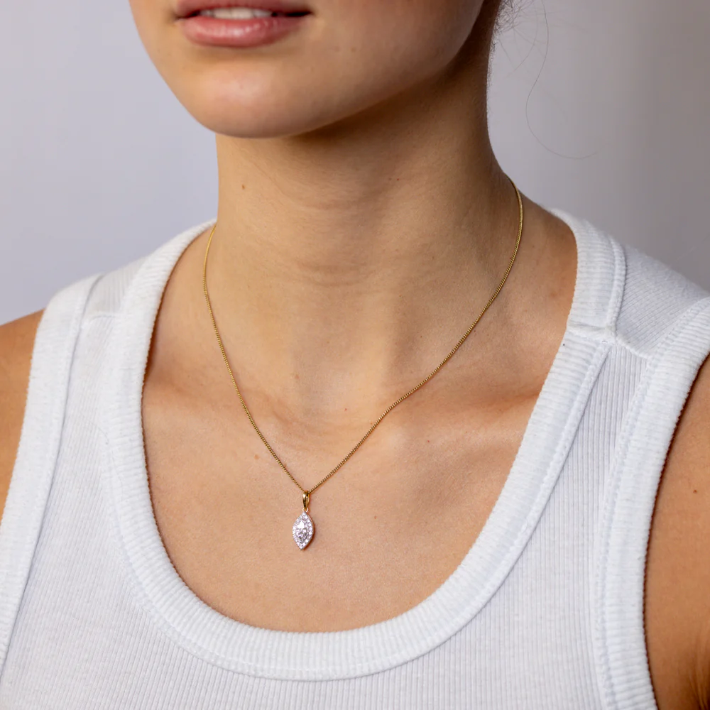 Luminesce Lab Grown 1/2 Carat Diamond Pendant in 9ct Yellow Gold - Image 2