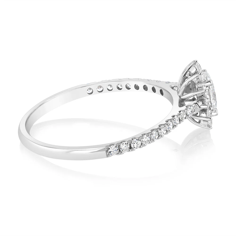 Luminesce Lab Grown 1/2 Carat Diamond ring in 9ct White Gold - Image 2