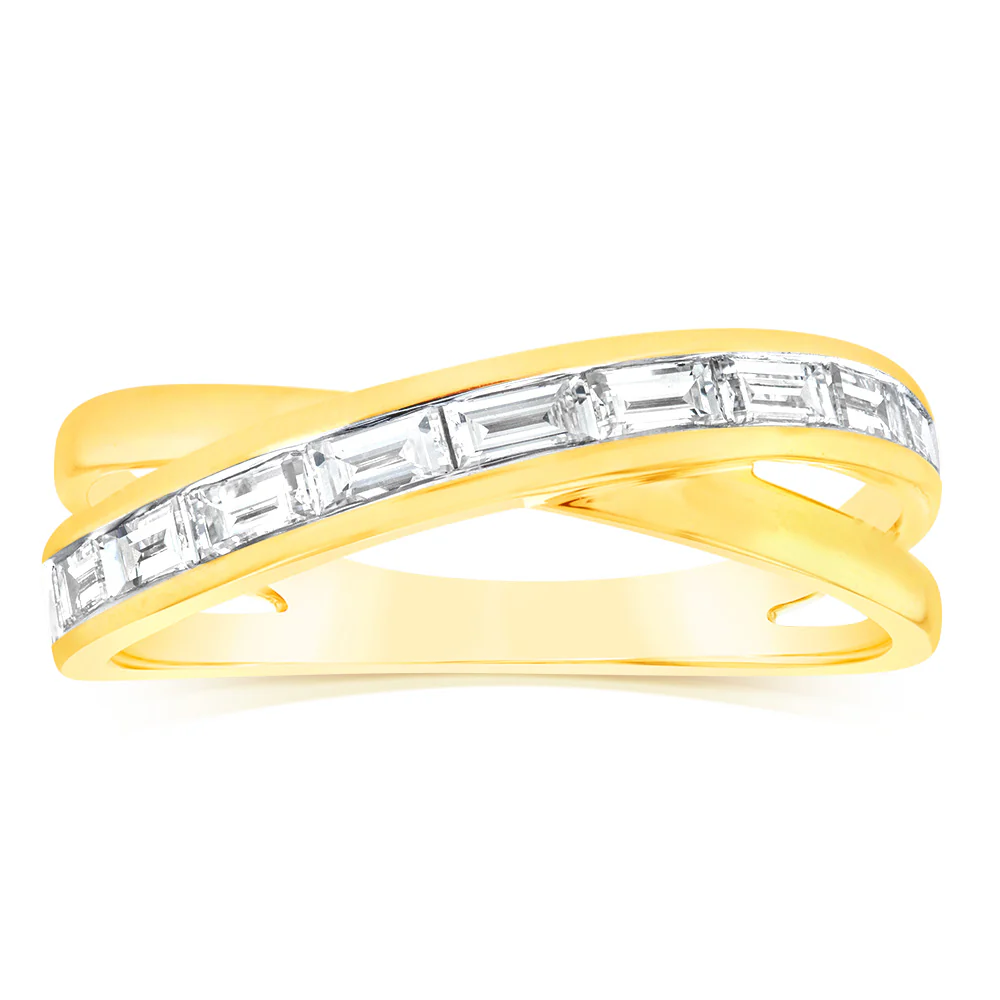 Luminesce Lab Grown 1/2 Carat Diamond Ring in 9ct Yellow Gold