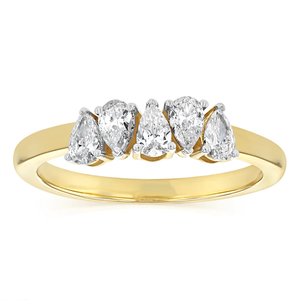 Luminesce Lab Grown 1/2 Carat Diamond Ring in 9ct Yellow Gold