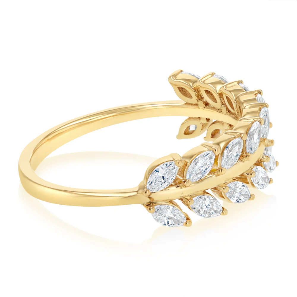 Luminesce Lab Grown 1/2 Carat Diamond Ring in 9ct Yellow Gold - Image 2