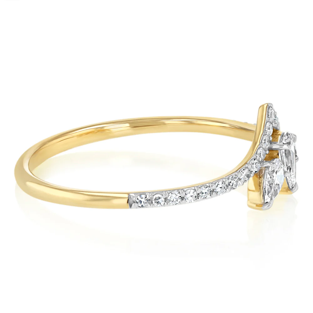 Luminesce Lab Grown 1/2 Carat Diamond Ring in 9ct Yellow Gold - Image 2