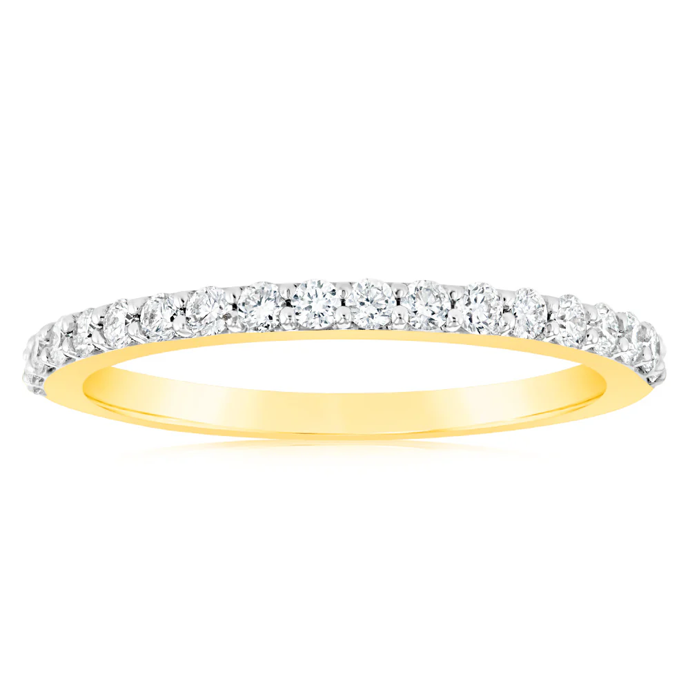 Luminesce Lab Grown 1/3 Carat Diamond Eternity Straight in 18ct Yellow Gold