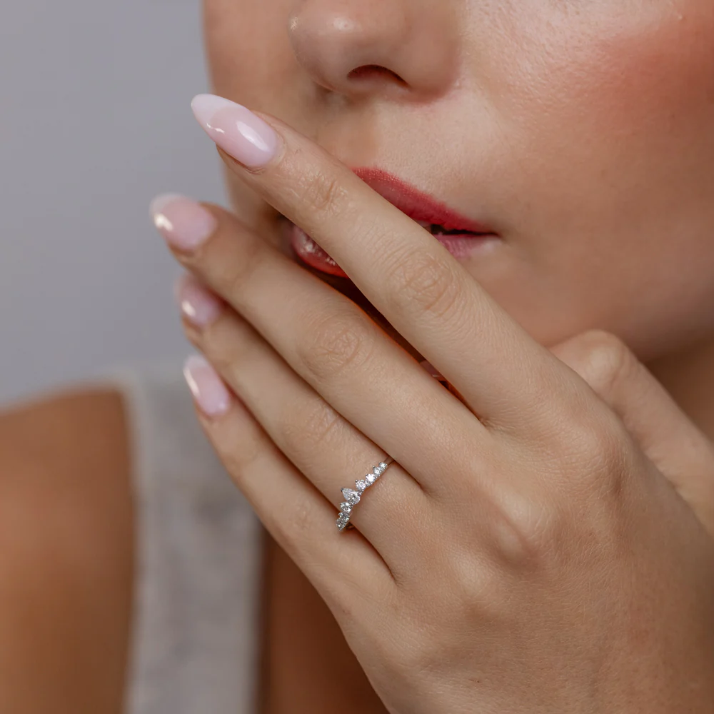 Luminesce Lab Grown 1/4 Carat Diamond Ring in Sterling Silver - Image 3