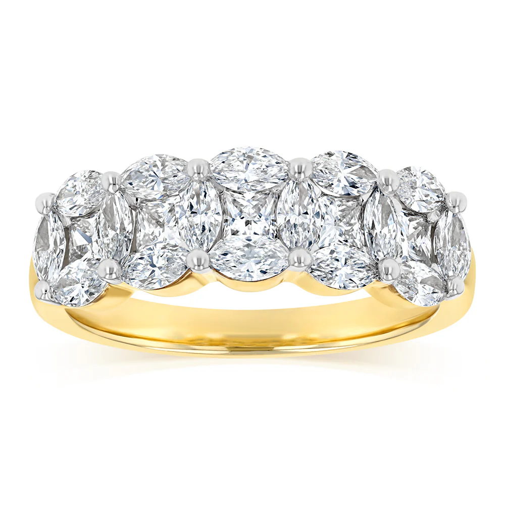 Luminesce Lab Grown 1.50 Carats Diamond Ring in 9ct Yellow Gold
