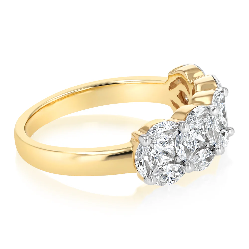 Luminesce Lab Grown 1.50 Carats Diamond Ring in 9ct Yellow Gold - Image 2