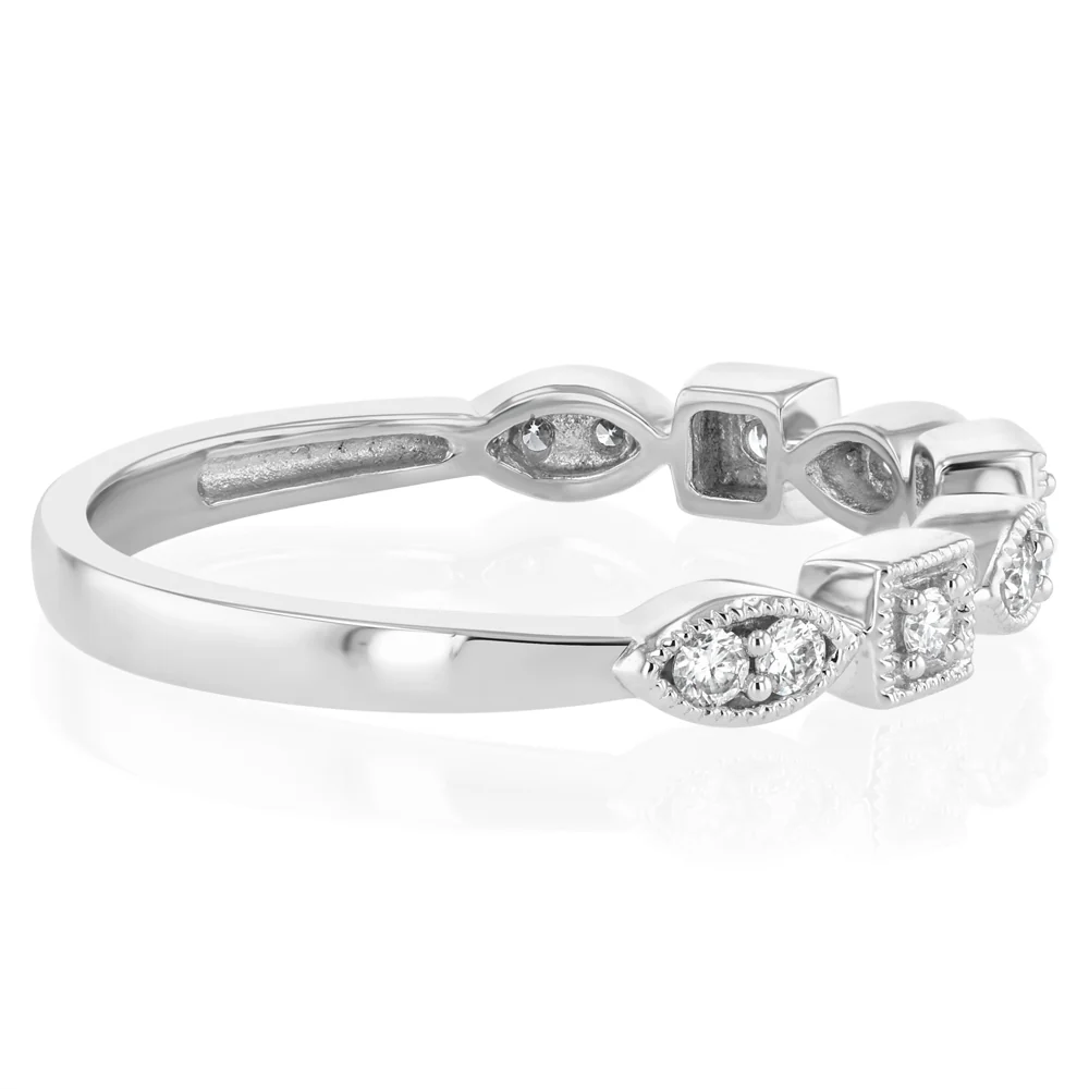 Luminesce Lab Grown 1/6 Carat Diamond Ring in 9ct White Gold - Image 2