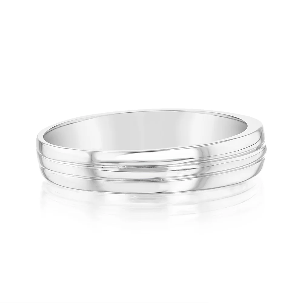Luminesce Lab Grown 1 Brilliant Cut Diamond in Sterling Silver Gents Ring - Image 2