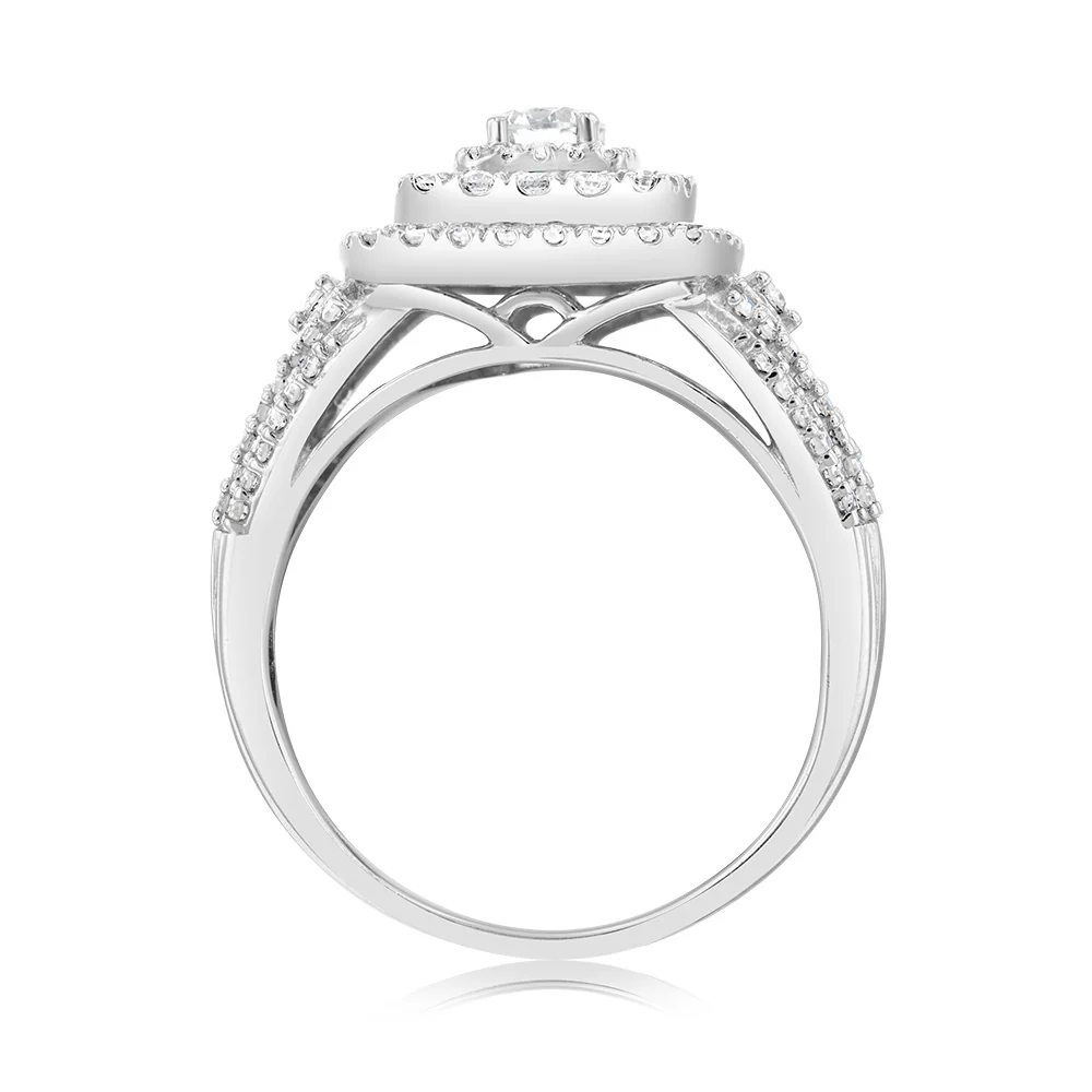 Luminesce Lab Grown 1 Carat Diamond Ring in 10ct White Gold - Image 3
