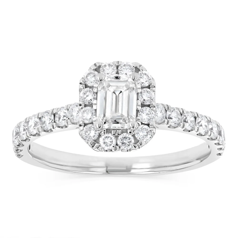 Luminesce Lab Grown 1 Carat Diamond Ring in 9ct White Gold