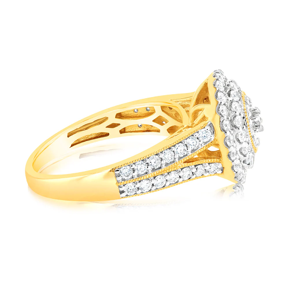 Luminesce Lab Grown 1 Carat Diamond Ring in 9ct Yellow Gold - Image 2