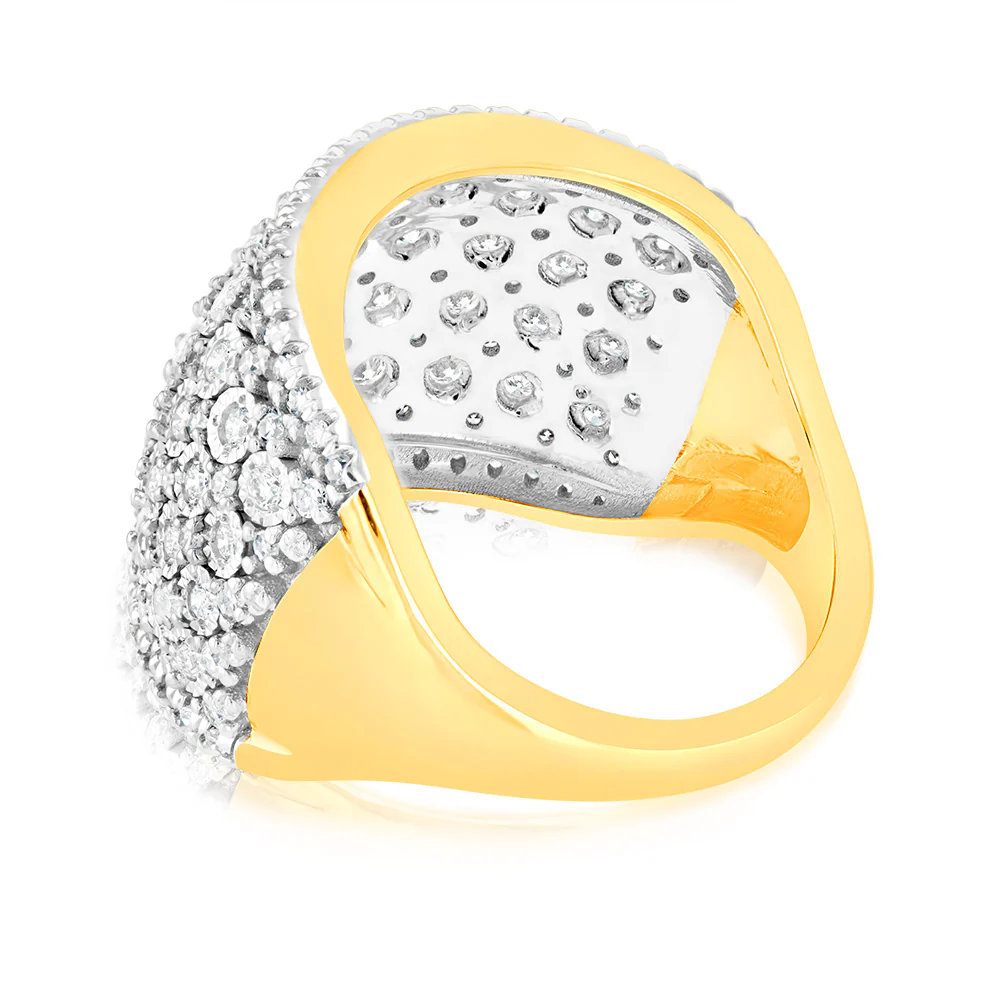 Luminesce Lab Grown 1 Carat Diamond Ring in 9ct Yellow Gold - Image 3