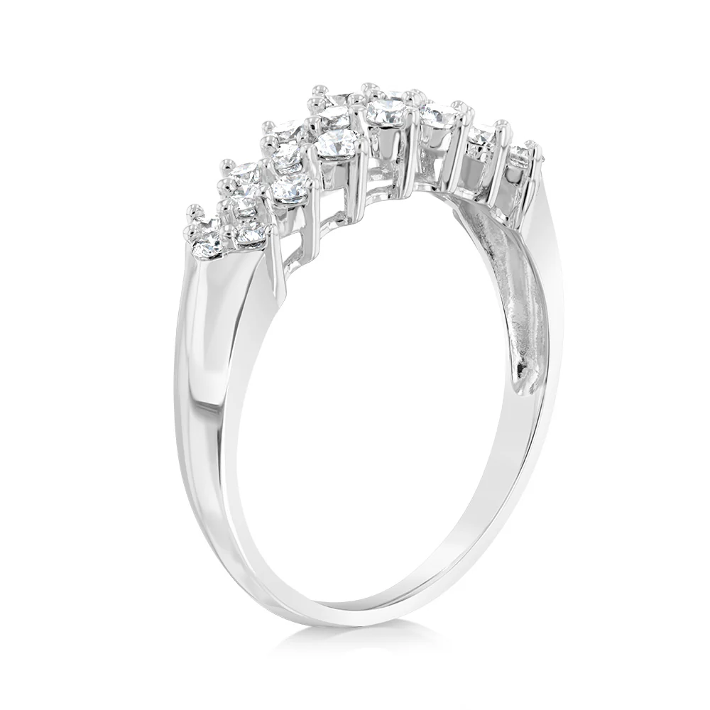Luminesce Lab Grown 1 Carat Diamond Ring in Sterling Silver - Image 3