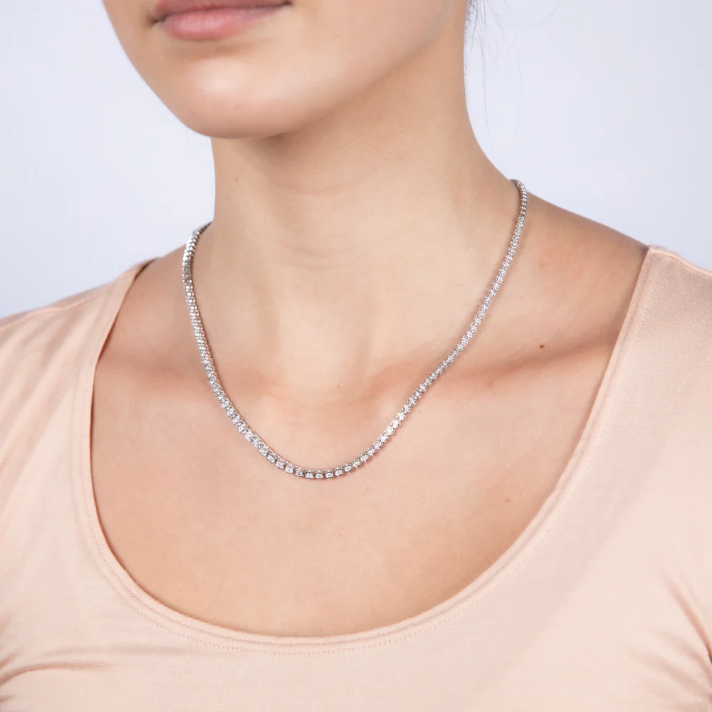 Luminesce Lab Grown 1 Carat Diamonds Necklace in Sterling Silver - Image 4