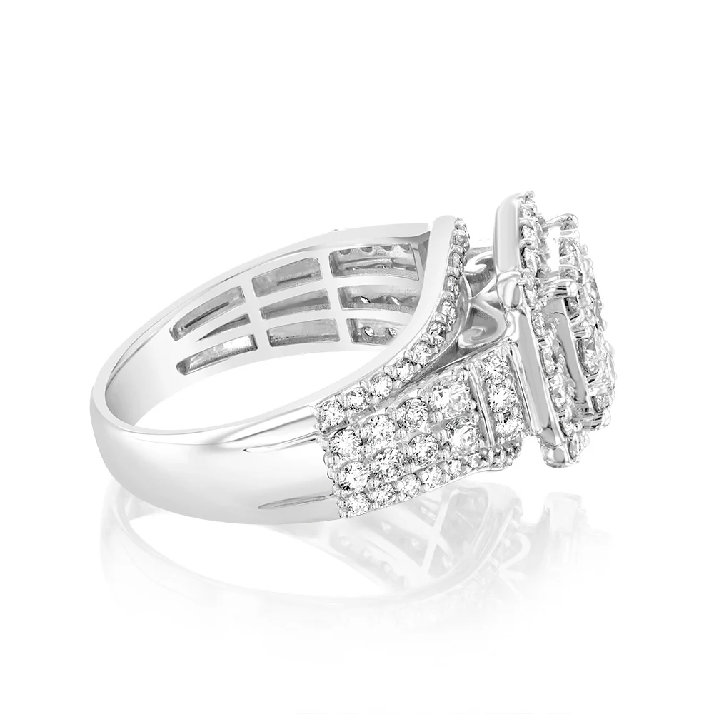 Luminesce Lab Grown 10ct White Gold Ring in 1.60 Carat Diamond - Image 2