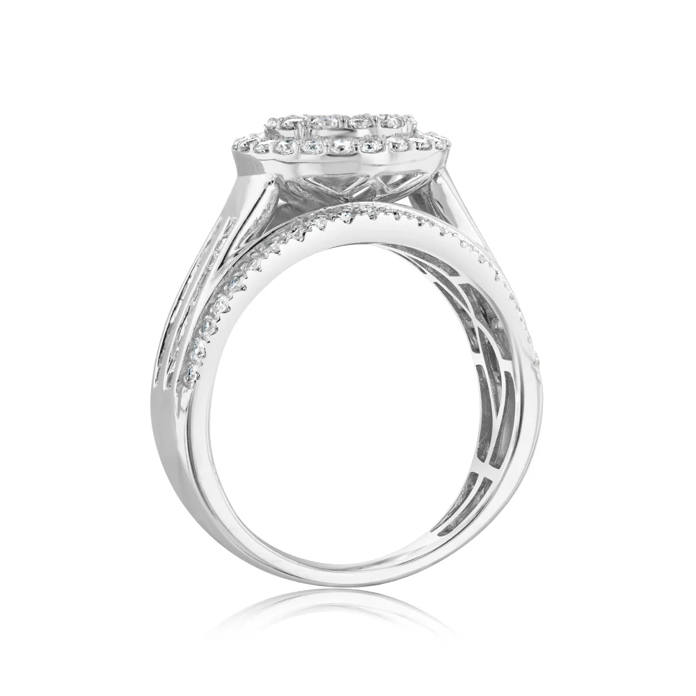 Luminesce Lab Grown 10ct White Gold Ring in 1 Carat Diamond - Image 3