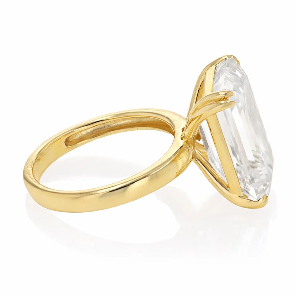 Luminesce Lab Grown 11 Carat Diamond Certified Solitaire Ring in 9ct Yellow Gold - Image 2