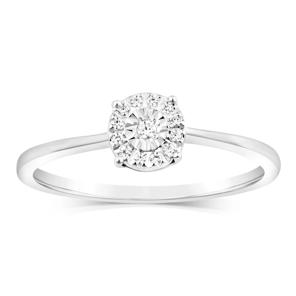 Luminesce Lab Grown 13 Diamonds in Sterling Silver
