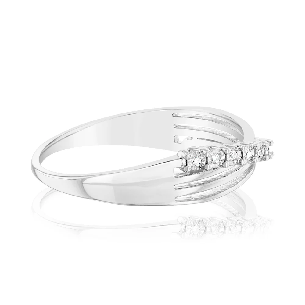 Luminesce Lab Grown 13 Diamonds Ring in Sterling Silver - Image 2