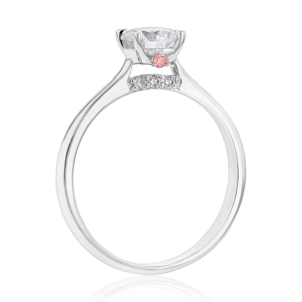 Luminesce Lab Grown 18ct White Gold 1 Carat Diamond Solitaire Engagment Ring - Image 2