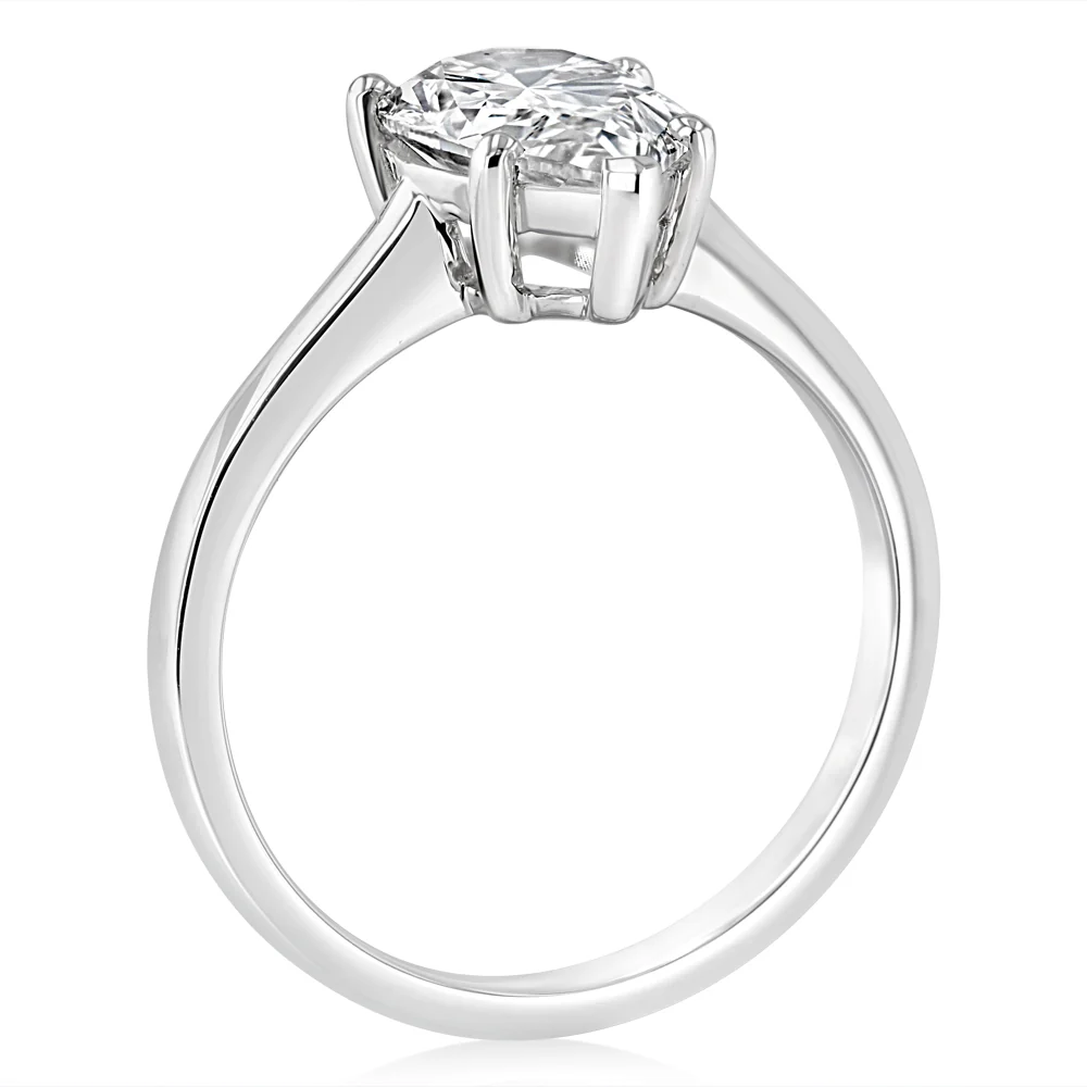 Luminesce Lab Grown 18ct White Gold 2 Carat Diamond Ring - Image 3