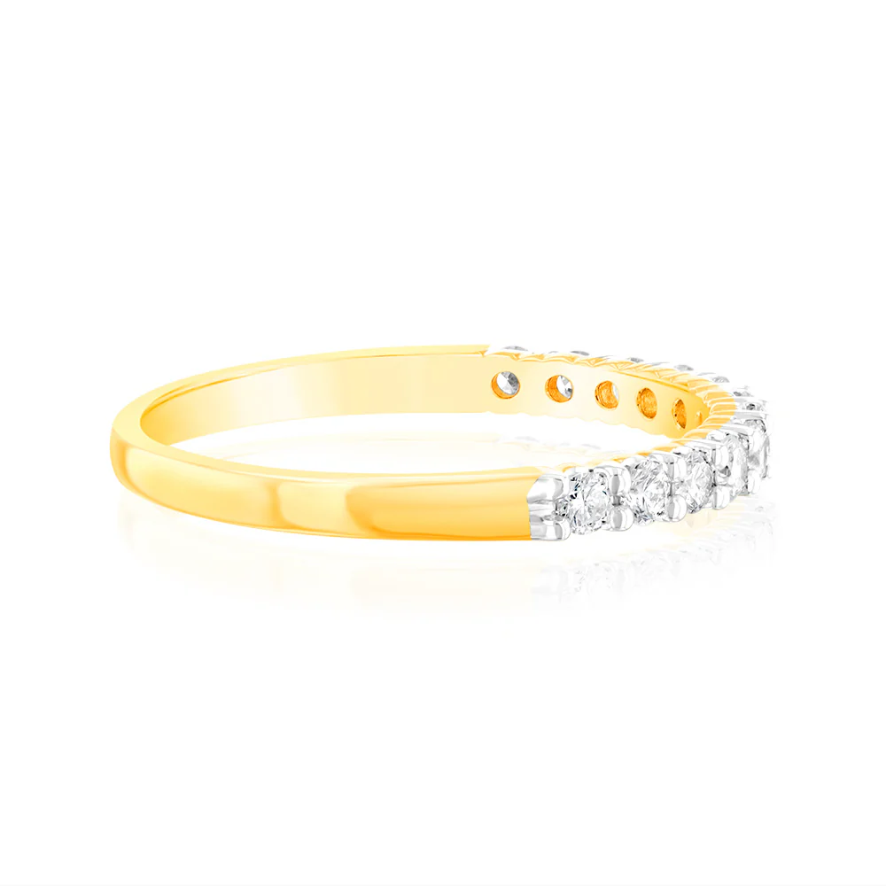 Luminesce Lab Grown 18ct Yellow Gold 0.30 Carat Diamond Eternity Ring - Image 2
