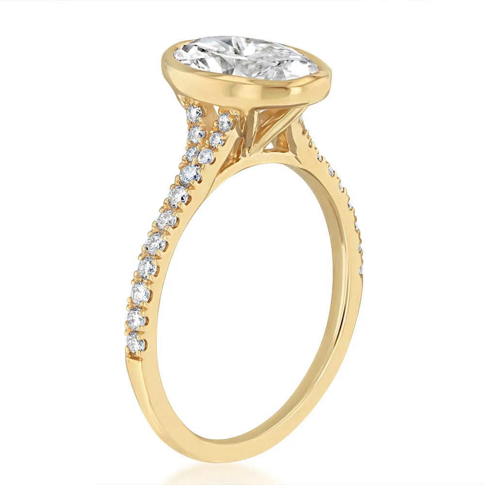 Luminesce Lab Grown 2.20 Carat Diamond Ring in 9ct Yellow Gold - Image 3