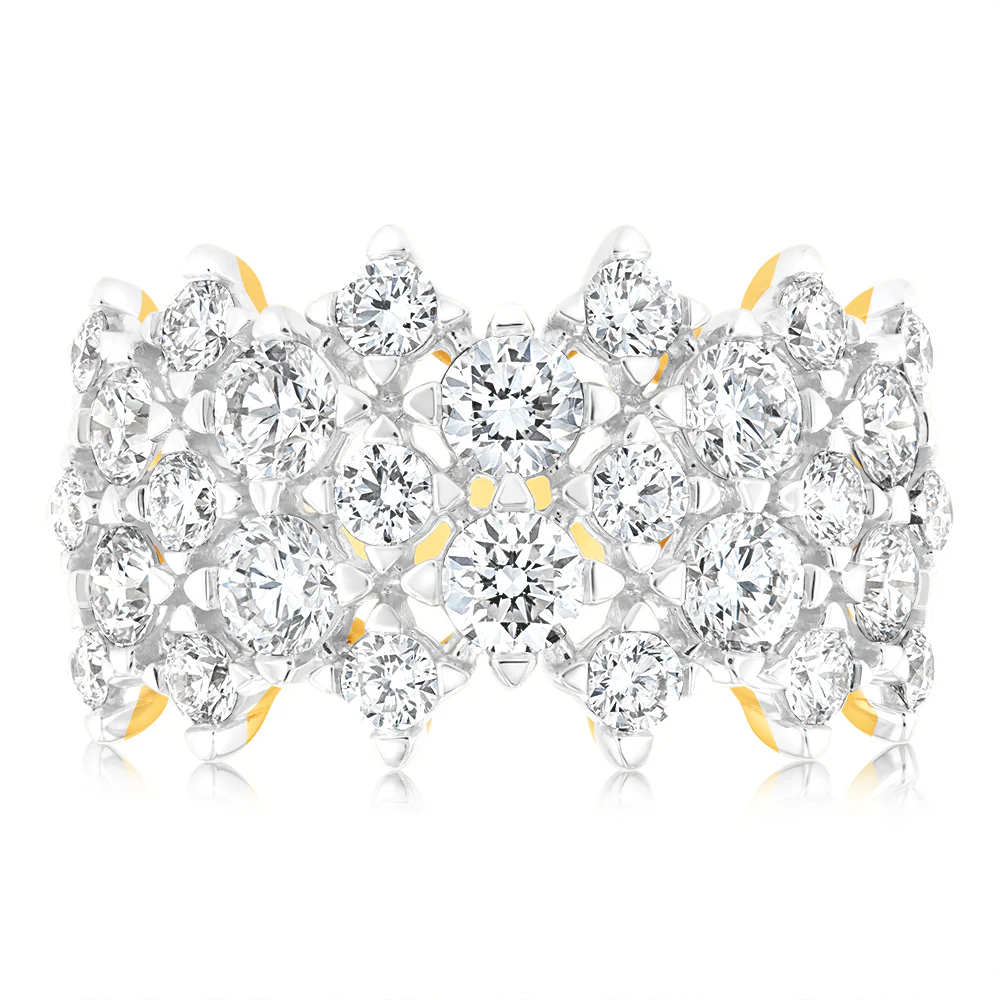 Luminesce Lab Grown 2 Carat Diamond Ring in  9ct Yellow Gold