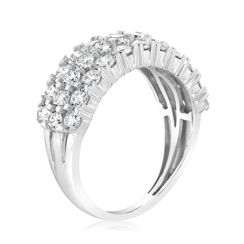 Luminesce Lab Grown 2 Carat Diamond Ring in Sterling Silver - Image 3