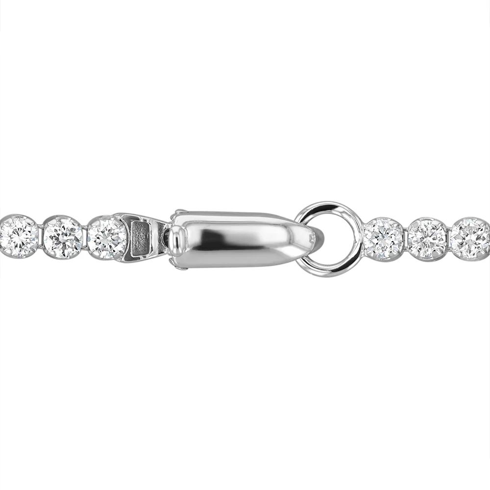 Luminesce Lab Grown 2 Carat Diamond Tennis Bracelet in 10ct White Gold - Image 4