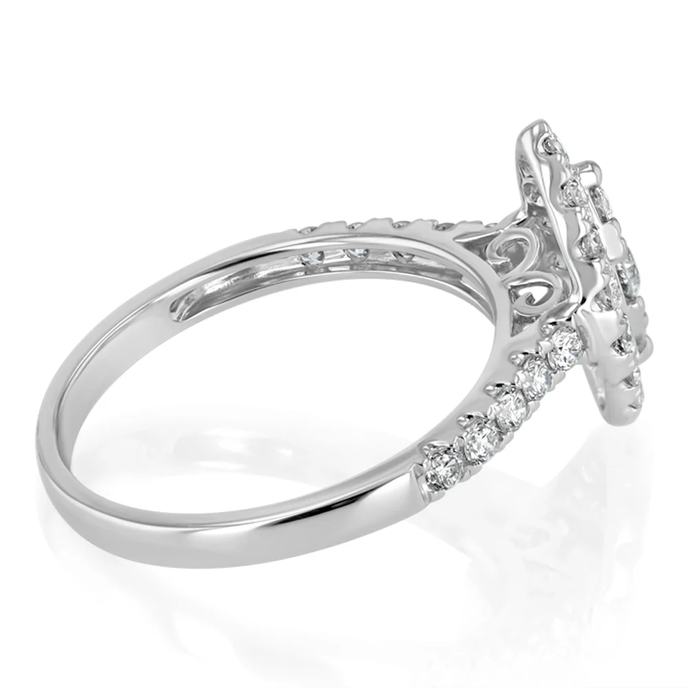 Luminesce Lab Grown 3/4 Carat Diamond Marquise Ring Shape in 9ct White Gold - Image 2