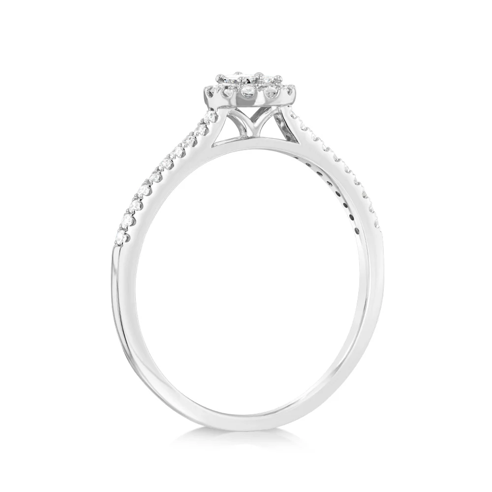 Luminesce Lab Grown 3/4 Carat Diamond Ring in 9ct White Gold - Image 3