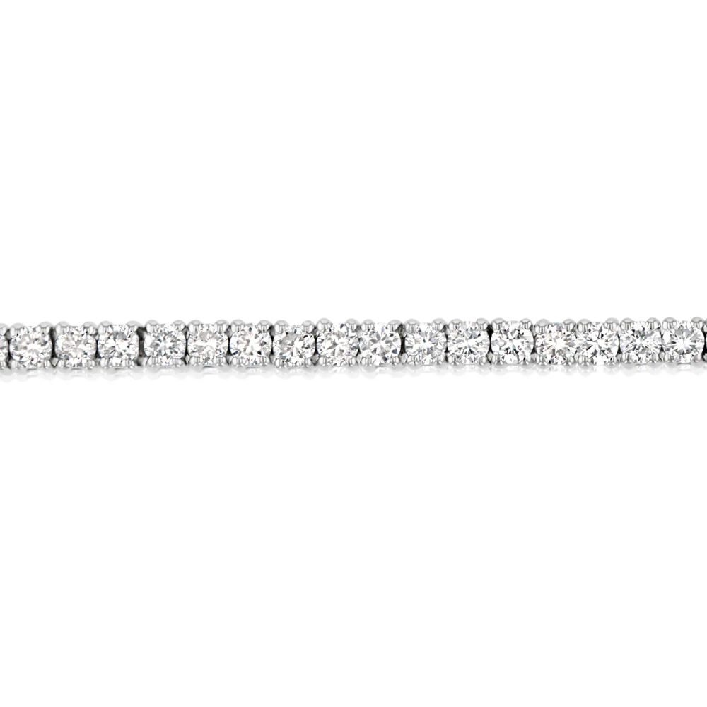 Luminesce Lab Grown 3 Carat Diamond Tennis Bracelet in Sterling Silver - Image 3