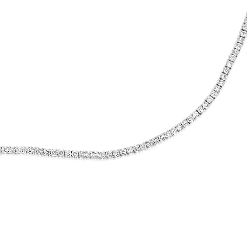 Luminesce Lab Grown 3 Carat Diamond Tennis Bracelet in Sterling Silver - Image 5