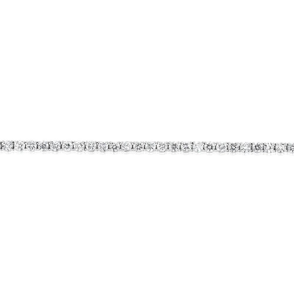 Luminesce Lab Grown 4 Carat Diamond Tennis Bracelet in 9ct White Gold - Image 2