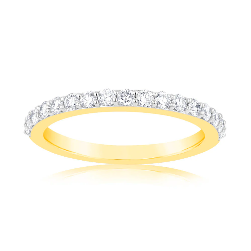 Luminesce Lab Grown 40pt Diamond Eternity Straight in 18ct Yellow Gold
