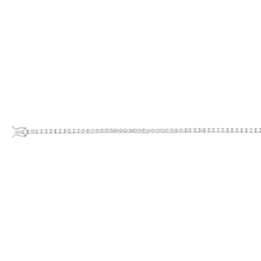 Luminesce Lab Grown 5 Carat Diamond Tennis Bracelet in 9ct White Gold - Image 2