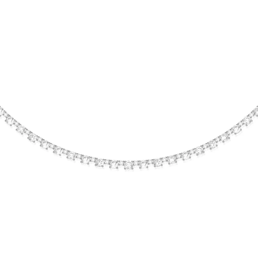 Luminesce Lab Grown 6 Carat Diamond Necklace in 10ct White Gold - Image 2