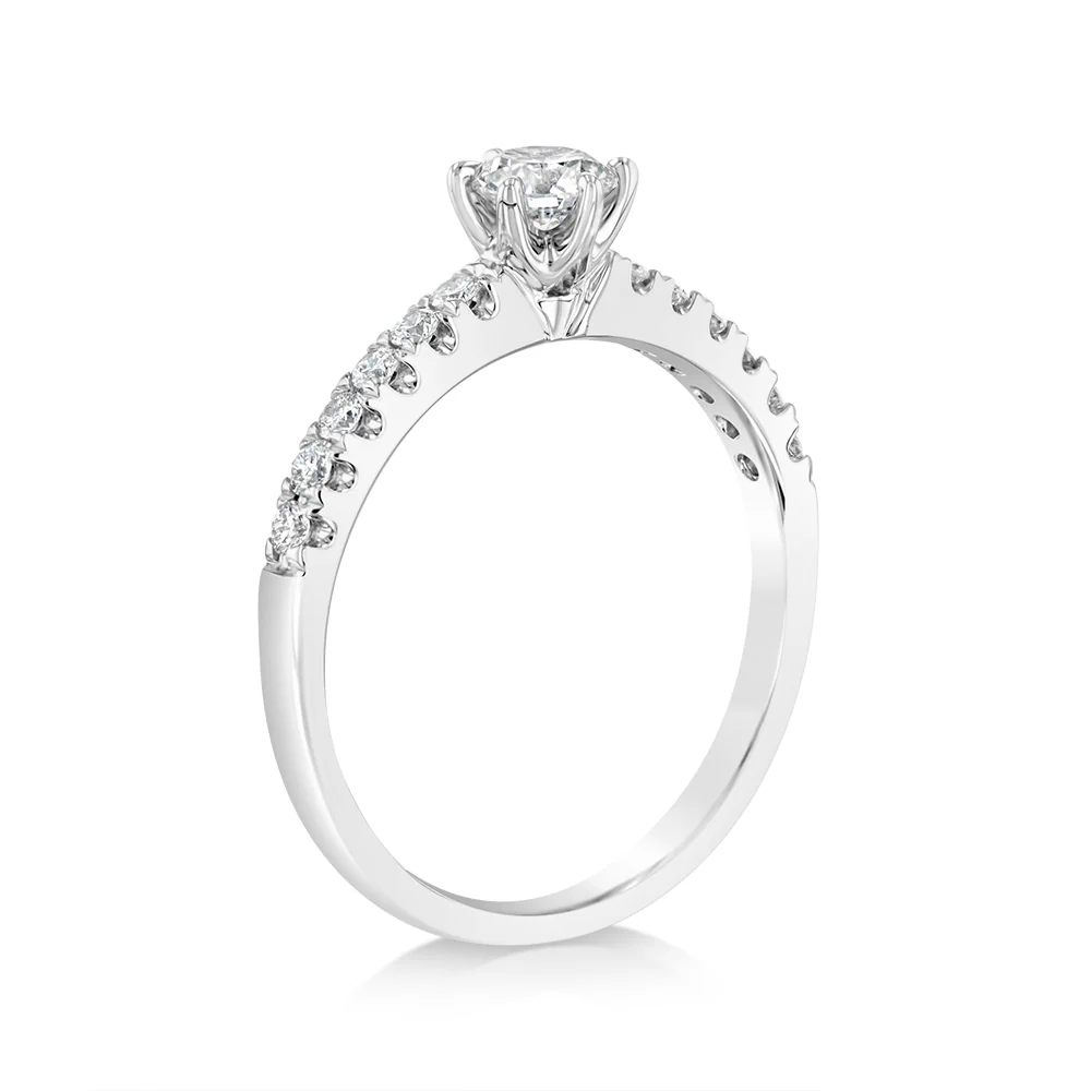 Luminesce Lab Grown 9ct White Gold 1/2 Carat Diamond Ring - Image 3
