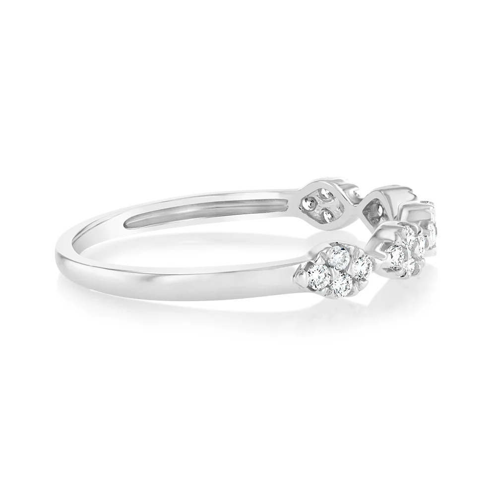 Luminesce Lab Grown 9ct White Gold 1/4 Carat Diamond Dress Ring - Image 2