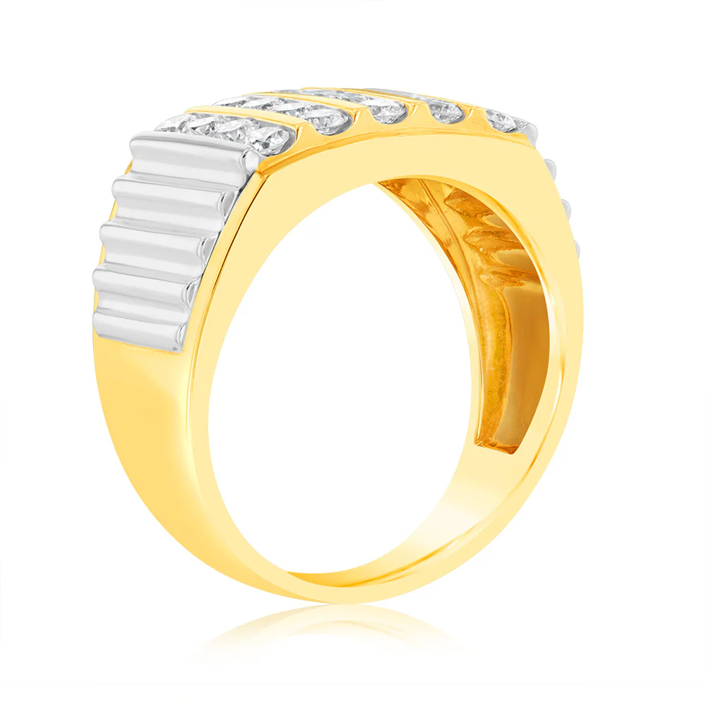 Luminesce Lab Grown 9ct Yellow Gold 1.25 Carat Ring - Image 3