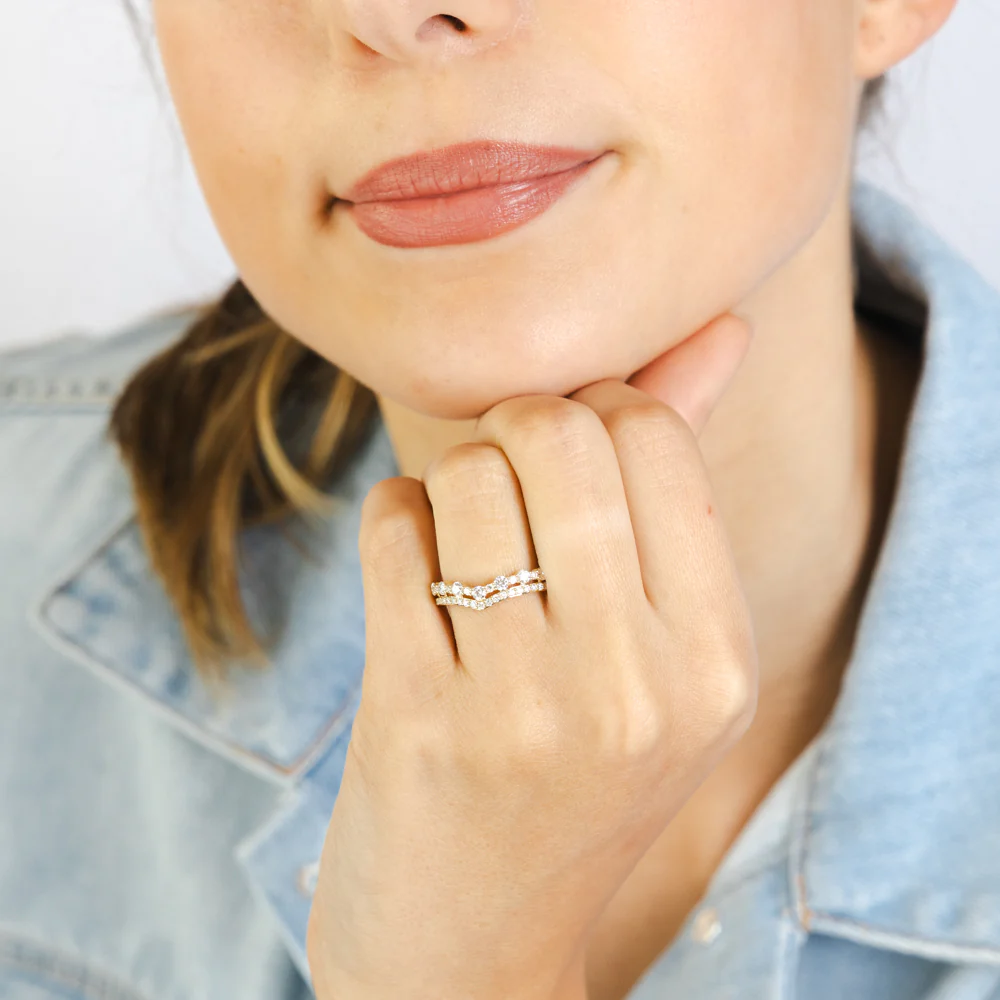 Luminesce Lab Grown Diamond 0.60 Carat Dress Ring in 9ct Yellow Gold - Image 3