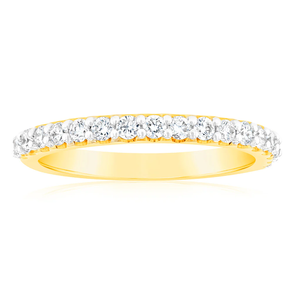 Luminesce Lab Grown Diamond 1/3 Carat Wedding Band 14ct Yellow Gold