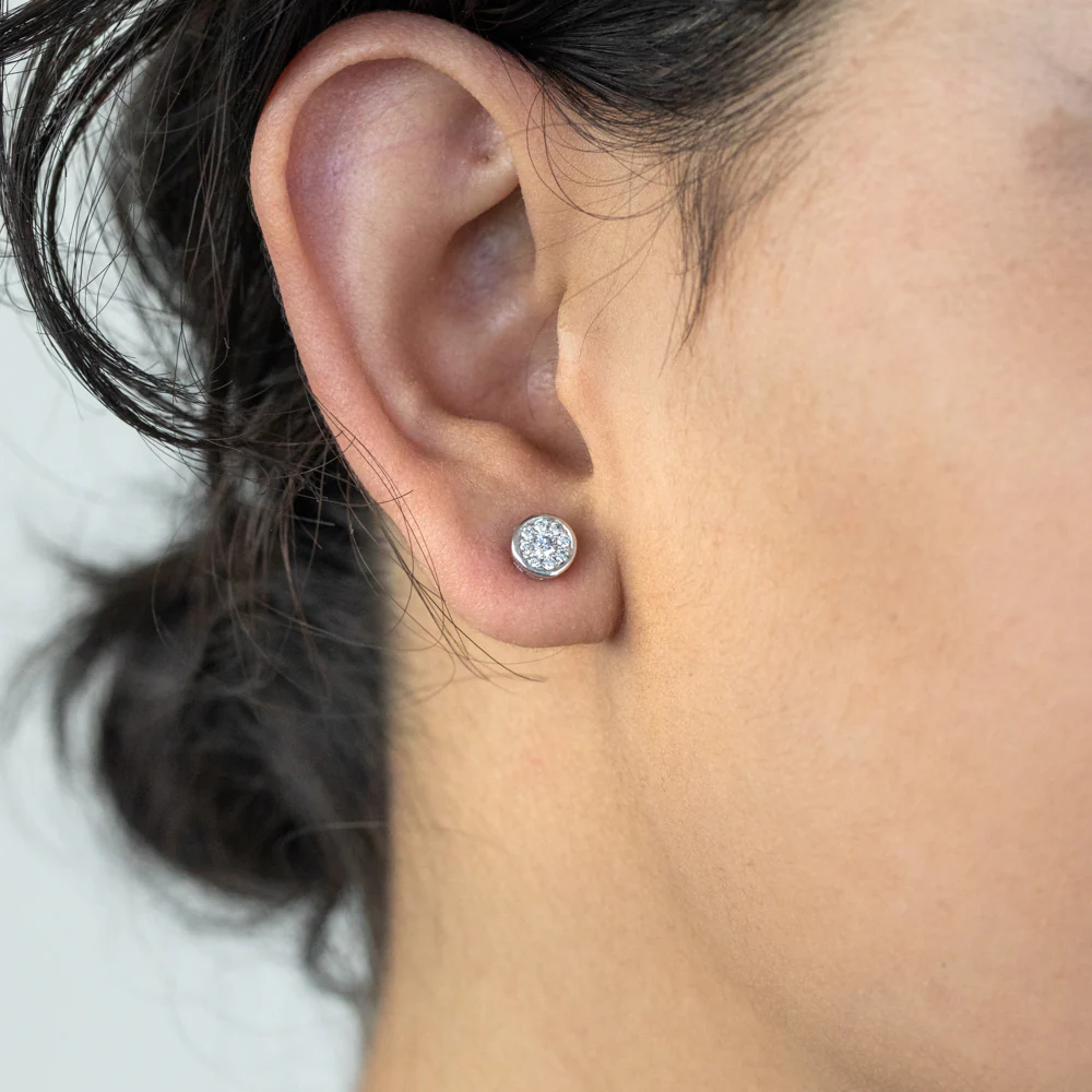 Luminesce Lab Grown Diamond 1/4 Carat Silver Studs - Image 2