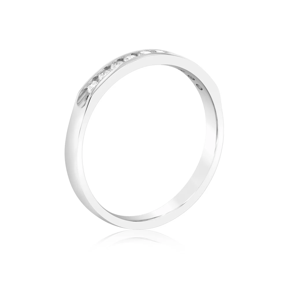 Luminesce Lab Grown Diamond 1/5 Carat Eternity Ring in 9ct White Gold - Image 2