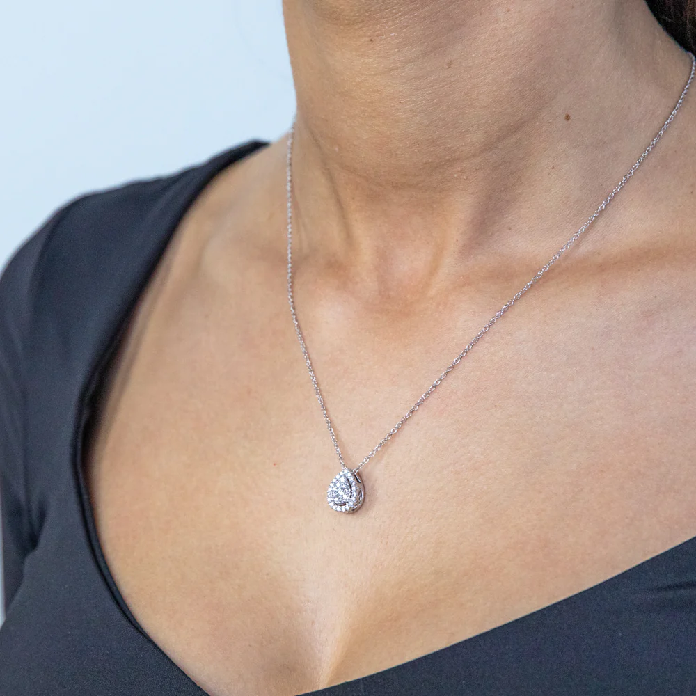 Luminesce Lab Grown Diamond .40 Carat Silver Pendant on 45cm Chain - Image 2