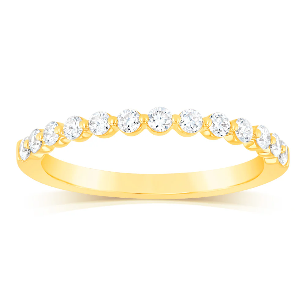 Luminesce Lab Grown Diamond Eternity Ring in 9ct Yellow Gold