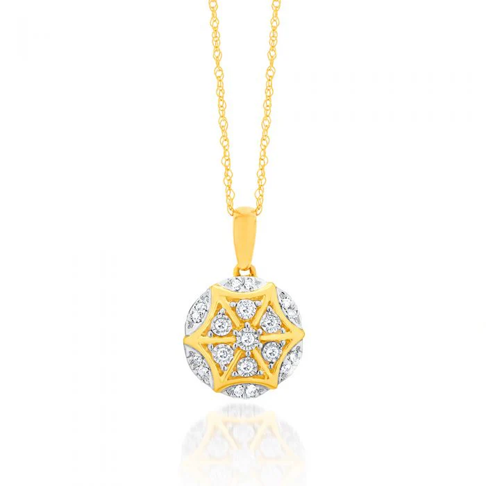 Luminesce Lab Grown Diamond Pendant in 9ct Yellow Gold