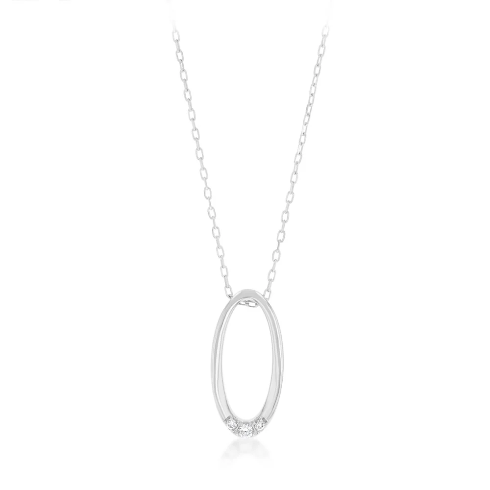 Luminesce Lab Grown Diamond Pendant on Chain in Sterling Silver