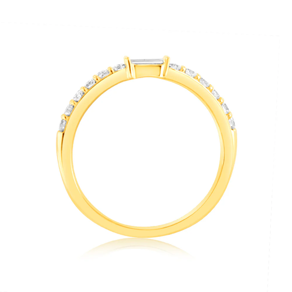 Luminesce Lab Grown Diamond Ring in 9ct Yellow Gold - Image 3